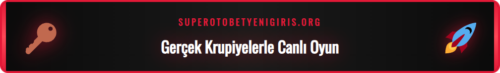 Supertotobet canlı casino bölümünde profesyonel bir krupiye kart dağıtıyor.