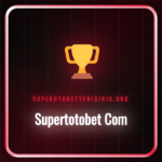 Supertotobet Com platformunun ana sayfa arayüzü ve giriş butonu.