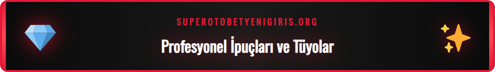 Supertotobet mobil giriş deneyimini iyileştiren ipuçları ekranı.